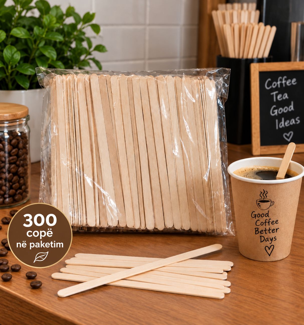 Lugë përzirëse për kafe 300 copë