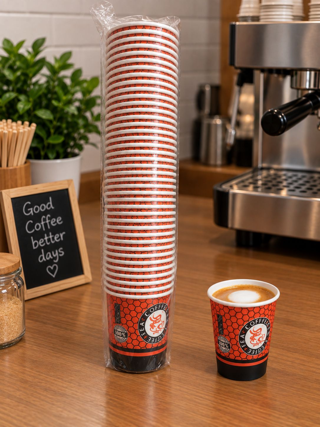 Gota Kafe kartoni 4oz 50 copë