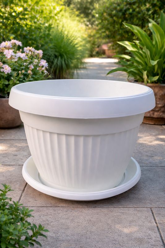 Vazo lulesh Mediteran + pjata 30x26cm 13 litër