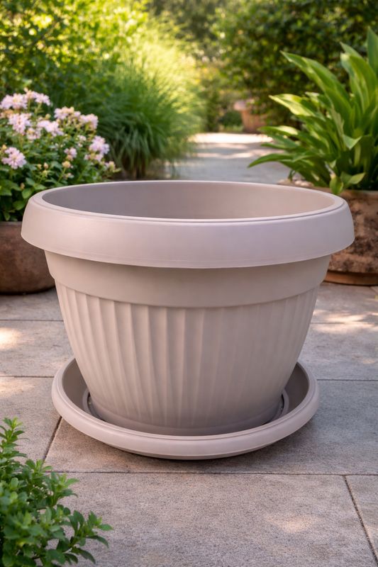 Vazo lulesh Mediteran + pjata 30x26cm 13 litër