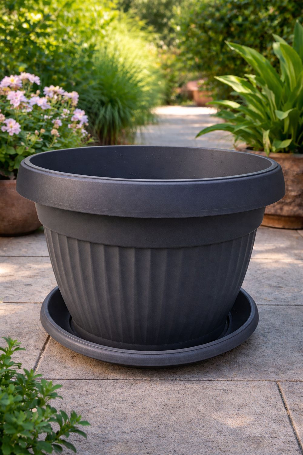 Vazo lulesh Mediteran + pjata 30x26cm 13 litër