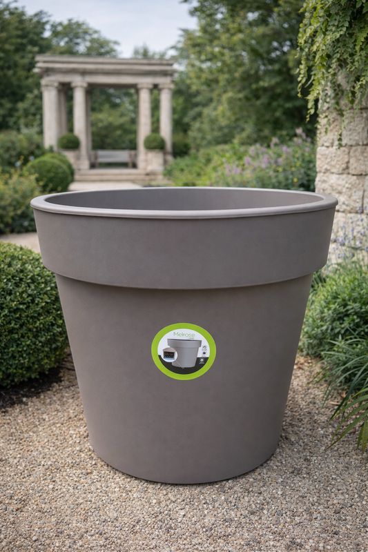 Vazo lulesh Melrose (me bordurë përforcues) + 4 rrota 60cm 93 litër