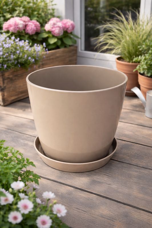 Vazo lulesh Arta + pjata Ø18x16.5cm Vazo lulesh Arta + pjata Ø18x16.5cm