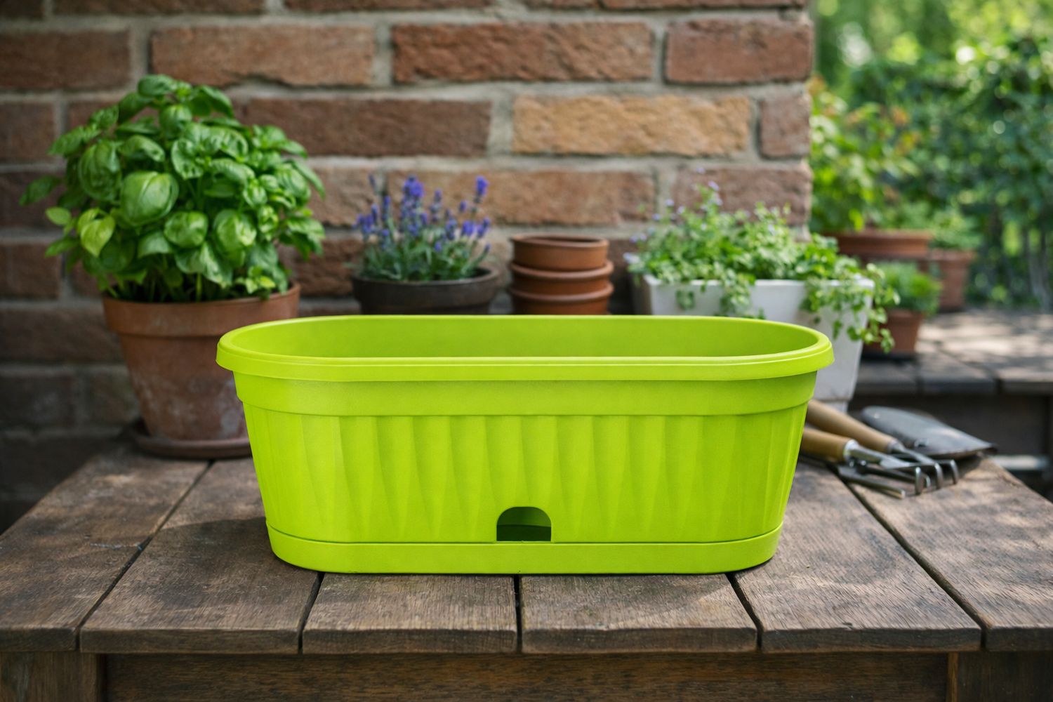 Vazo lulesh Mediteran + pjata Ø22x12cm 1.3 liter