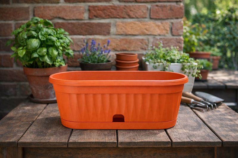 Vazo lulesh Mediteran + pjata Ø22x12cm 1.3 liter