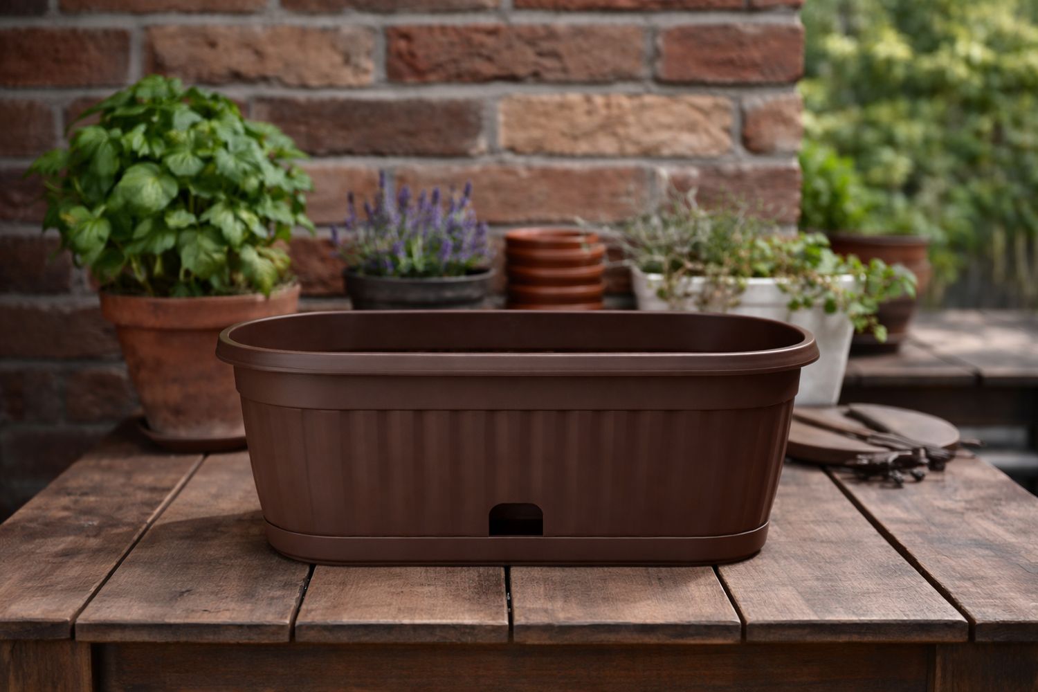 Vazo lulesh Mediteran + pjata Ø22x12cm 1.3 liter