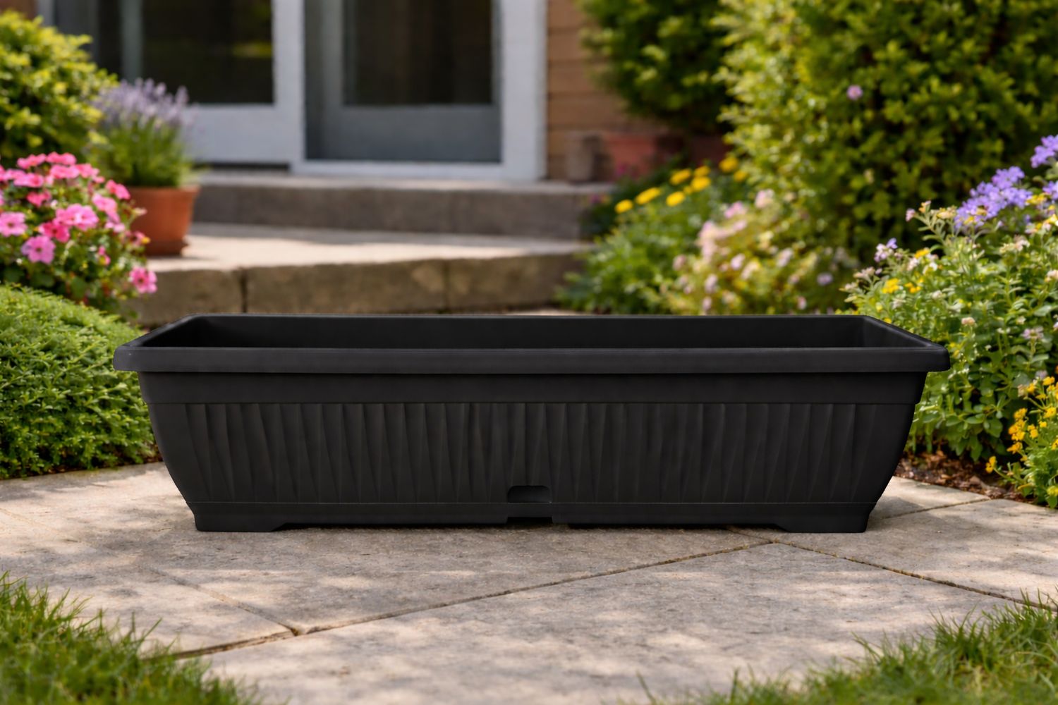 Vazo lulesh Mediteran + pjata 62x20cm 11.5 litra