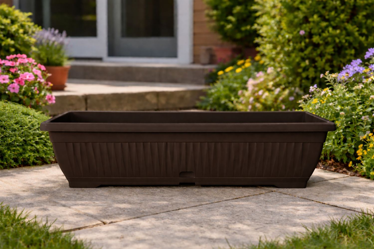 Vazo lulesh Mediteran + pjata 62x20cm 11.5 litra