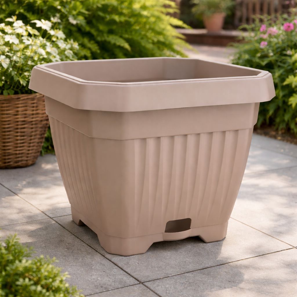 Vazo lulesh Mediteran + pjata 36x36cm 34 litër