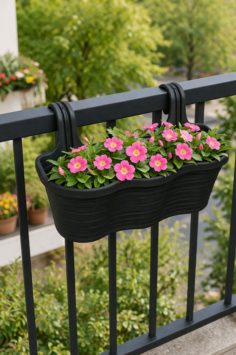 Vazo për varje në ballkon 53x29x25.5cm 10 litër