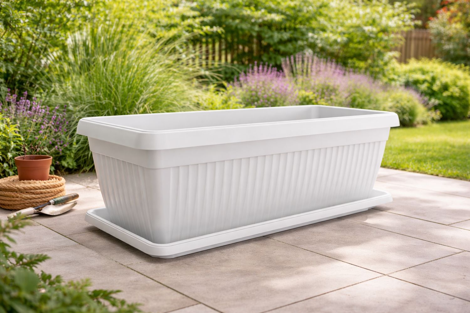 Vazo lulesh Mediteran + pjata 80x37x31cm