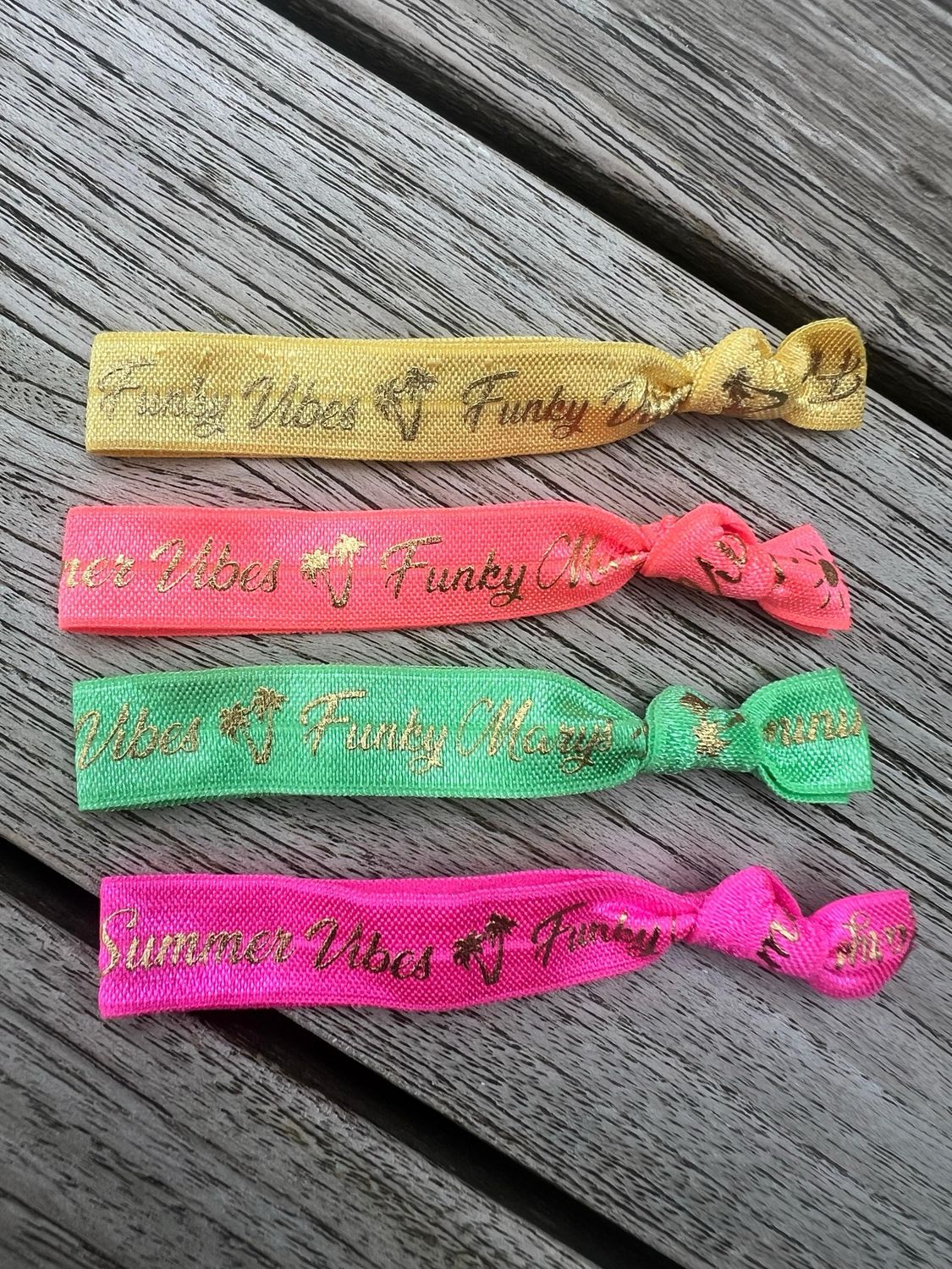 4-teiliges Armband-Set: &quot;Summer Vibes - Funky Vibes&quot;