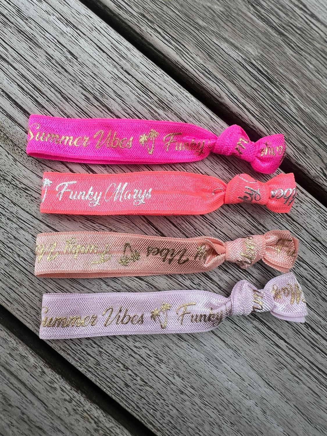 4-teiliges Armband-Set: &quot;Summer Vibes - Funky Vibes&quot;