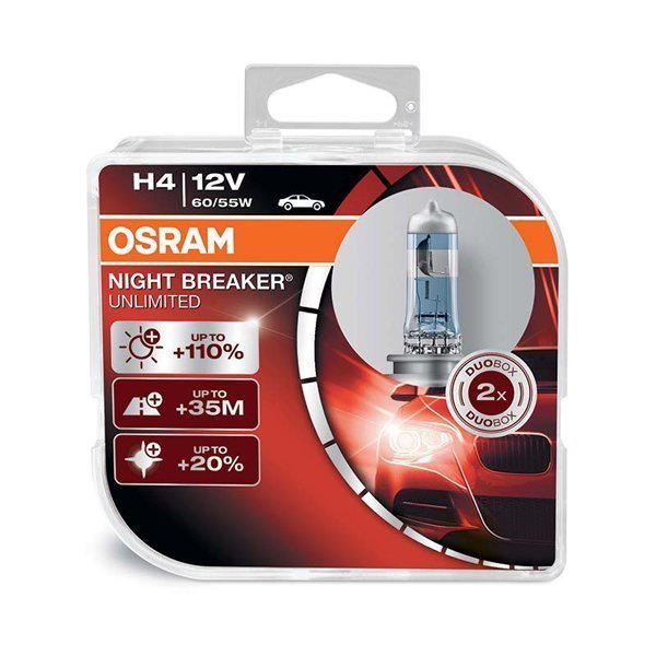 OSRAM H4 Night Breaker LASER Twin Pack (472)