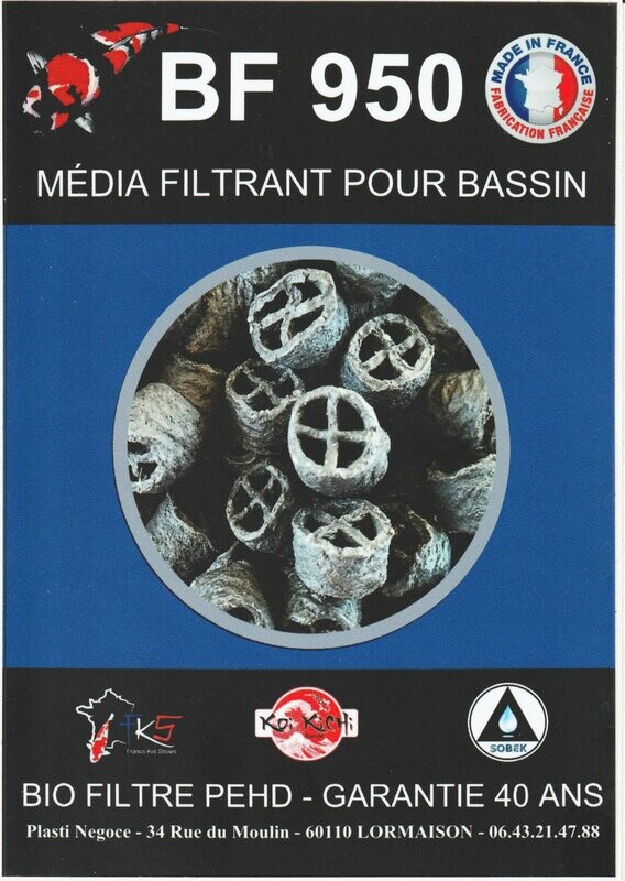 MEDIA FILTRANT BF 950   le sac de 50 litres