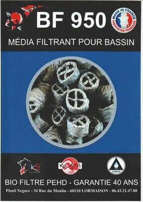 MEDIA FILTRANT BF 950   le sac de 50 litres