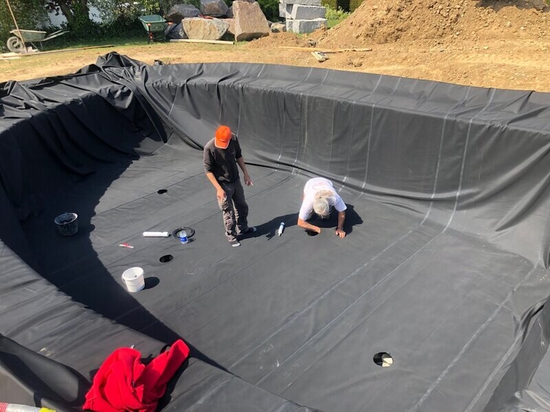 Bâche bassin EPDM 1,02mm OASE  prix au m2