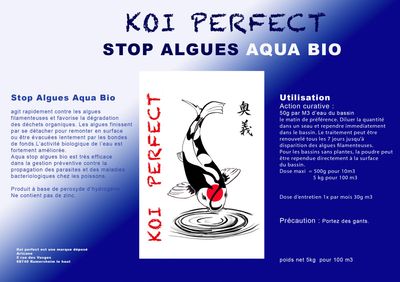 Anti algues Koi Perfect  Aqua bio 5 Kg