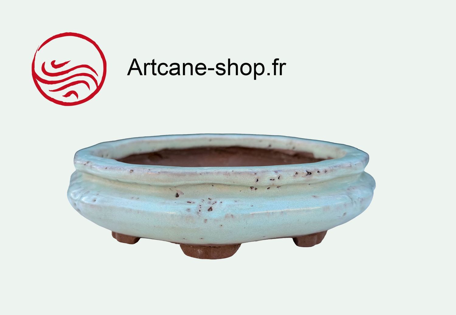 Poterie à Bonsai Japonaise Tokoname signé SHUHO -fabrication artisanale Poterie à Bonsai Japonaise Tokoname signé SHUHO -fabrication artisanale