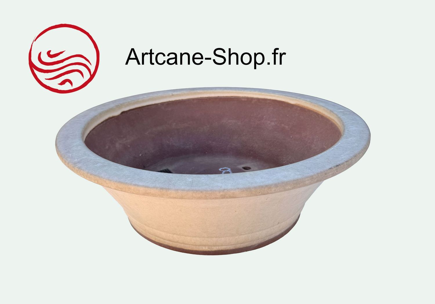 Poterie à  Bonsai Japonaise Tokoname signé YAMAAKI -fabrication artisanale