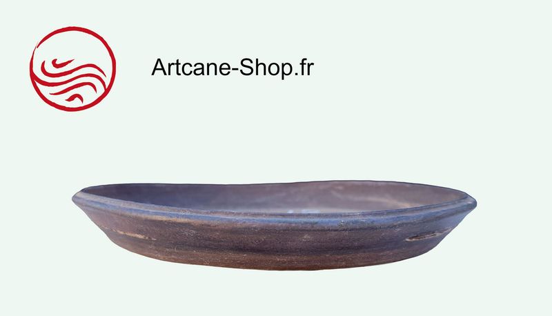 Poterie à  Bonsai Japonaise Tokoname signé KATSUYAMA -fabrication artisanale