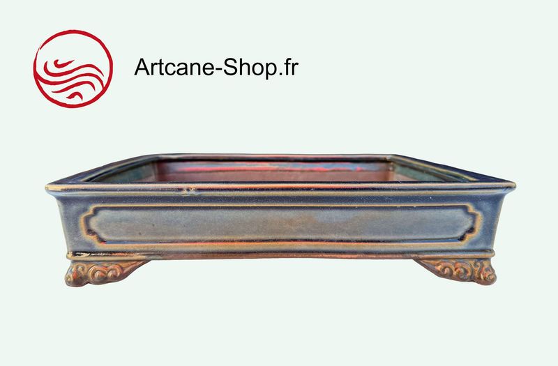 Poterie à  Bonsai Japonaise Tokoname signé TOUSUI -fabrication artisanale