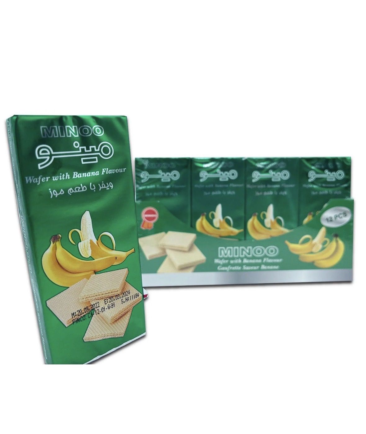 Minoo - Wafer With Banana Flavor (12pcs x 8.75g)