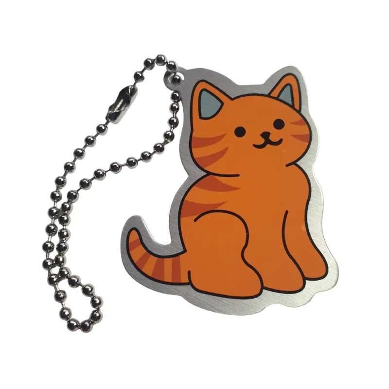 🐾 Whiskers the Cat Travel Tag – Trackable Geocaching Tag