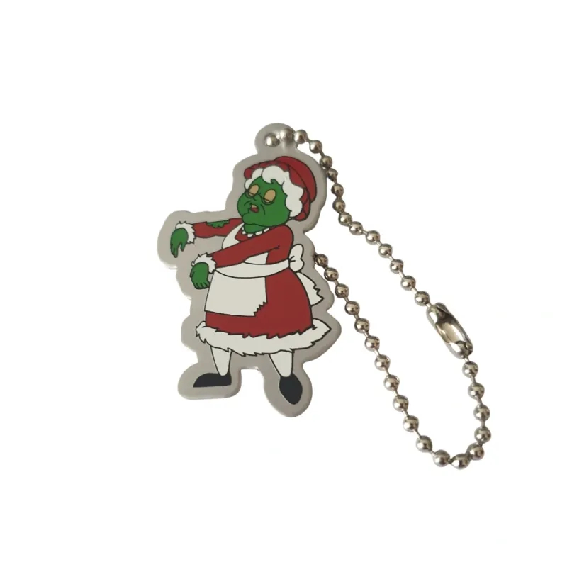Zombie Mrs Claus Travel Tag