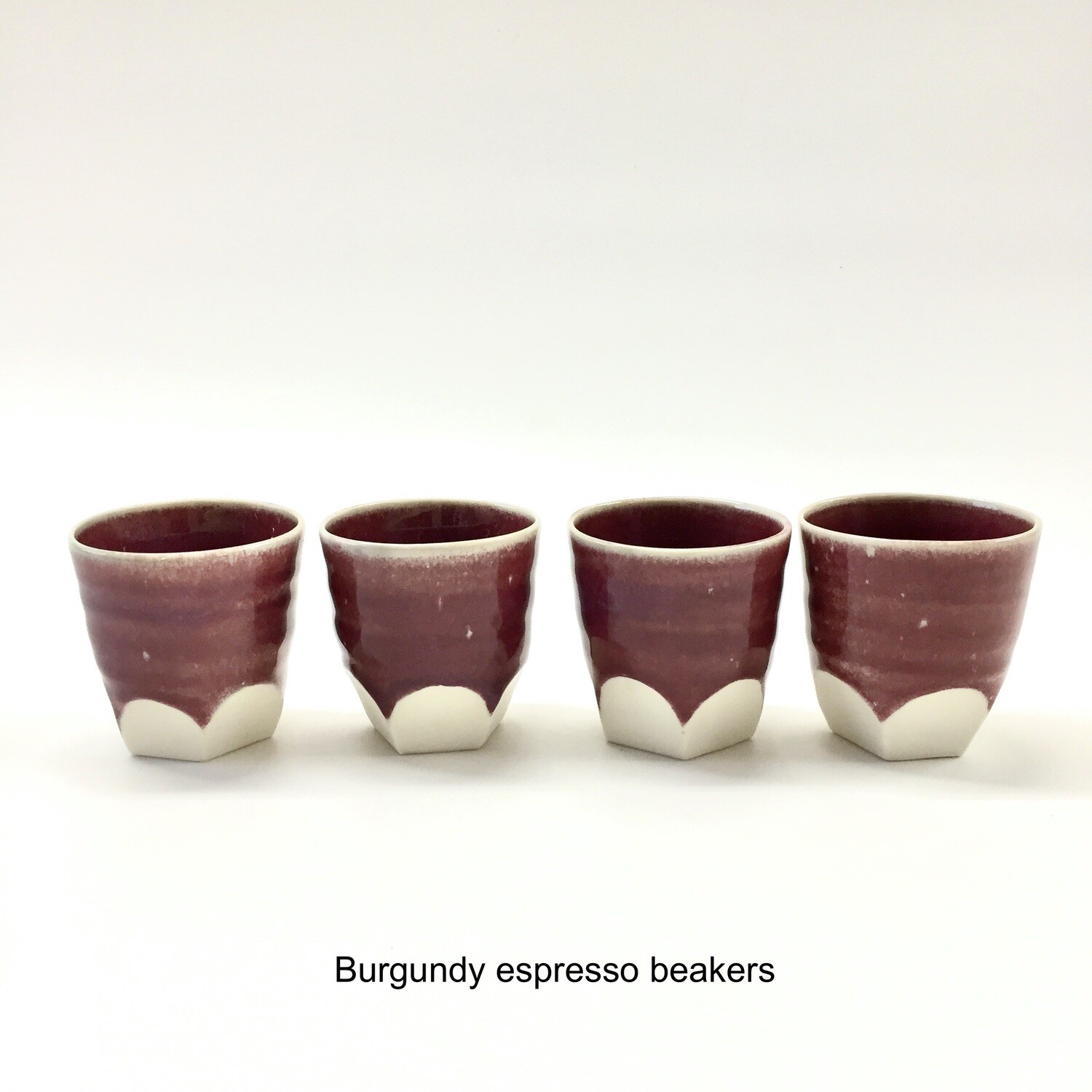 Fluid Selves espresso beakers, shot cups, sake cups