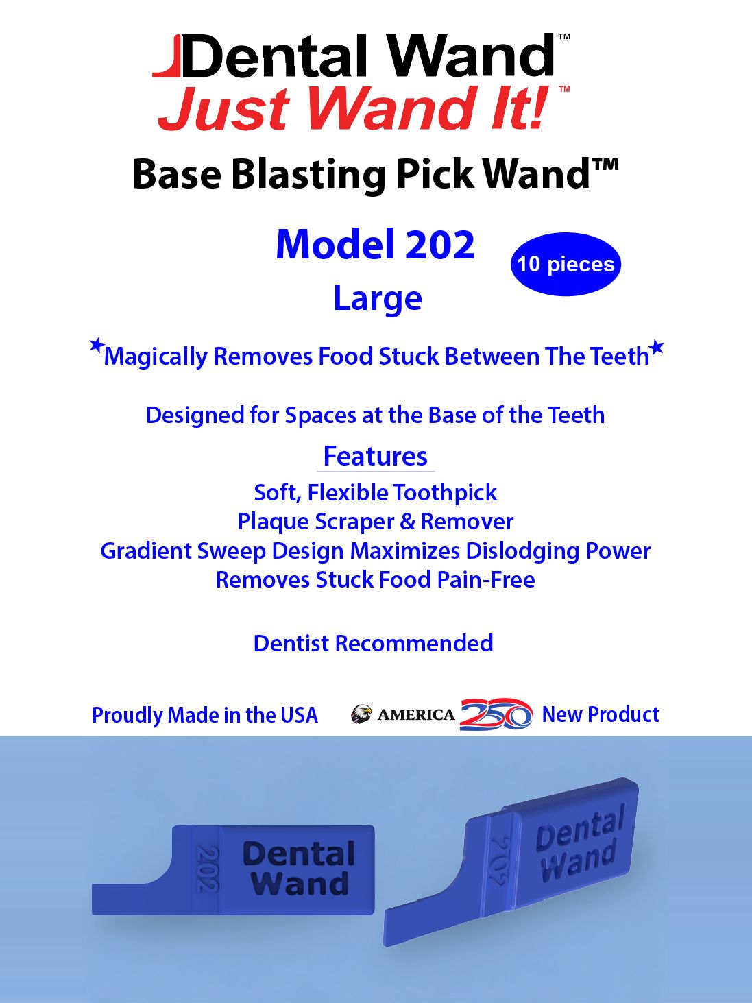 Base Blasting Pick Wand Model 202