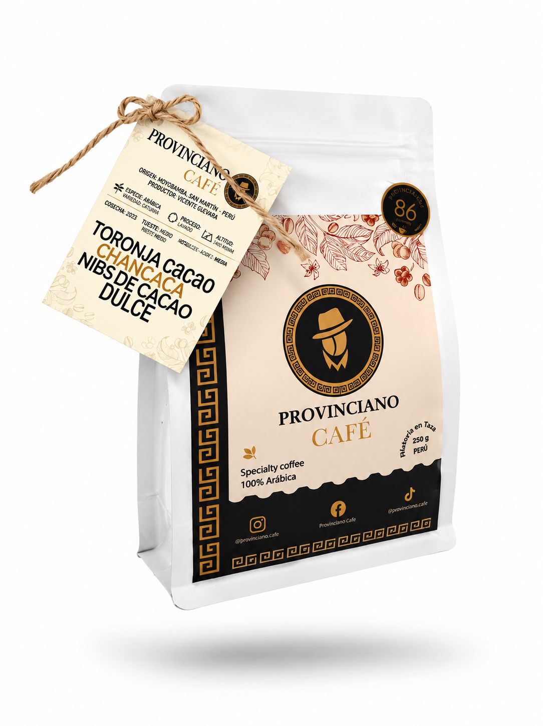 BOLSA PROVINCIANO CAFE 86PT