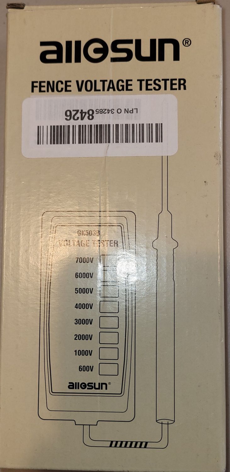 Fence voltage tester