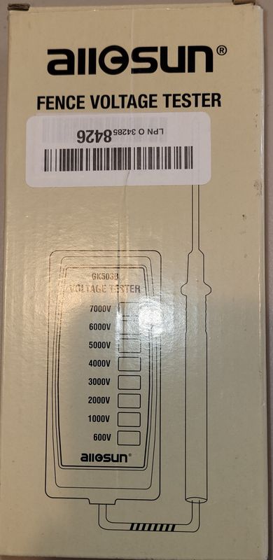 Fence voltage tester
