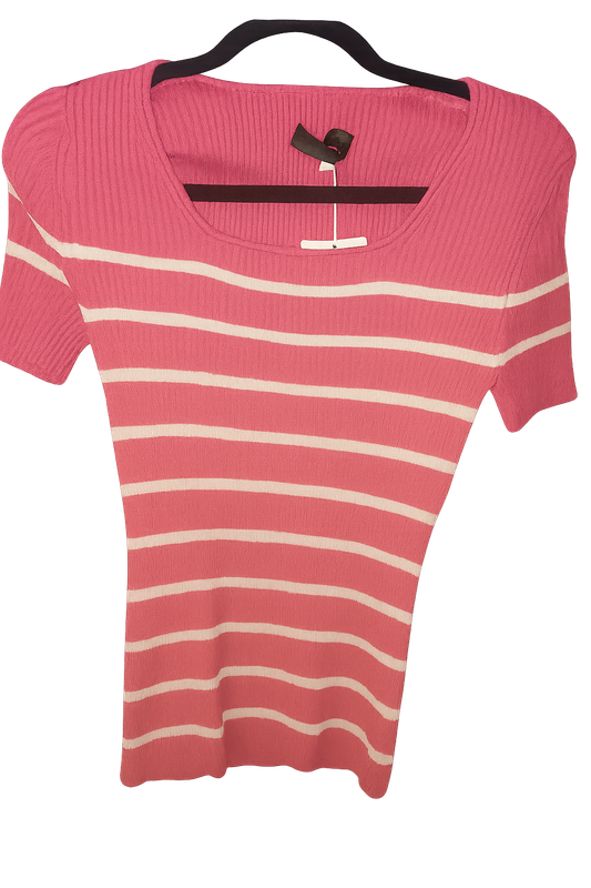 Pink knit top