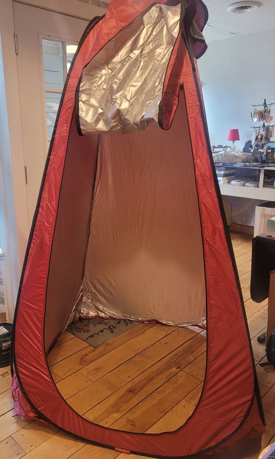 Luxe Popup Shower Tent with Gravity Shower Nozzle,  72&quot; tall