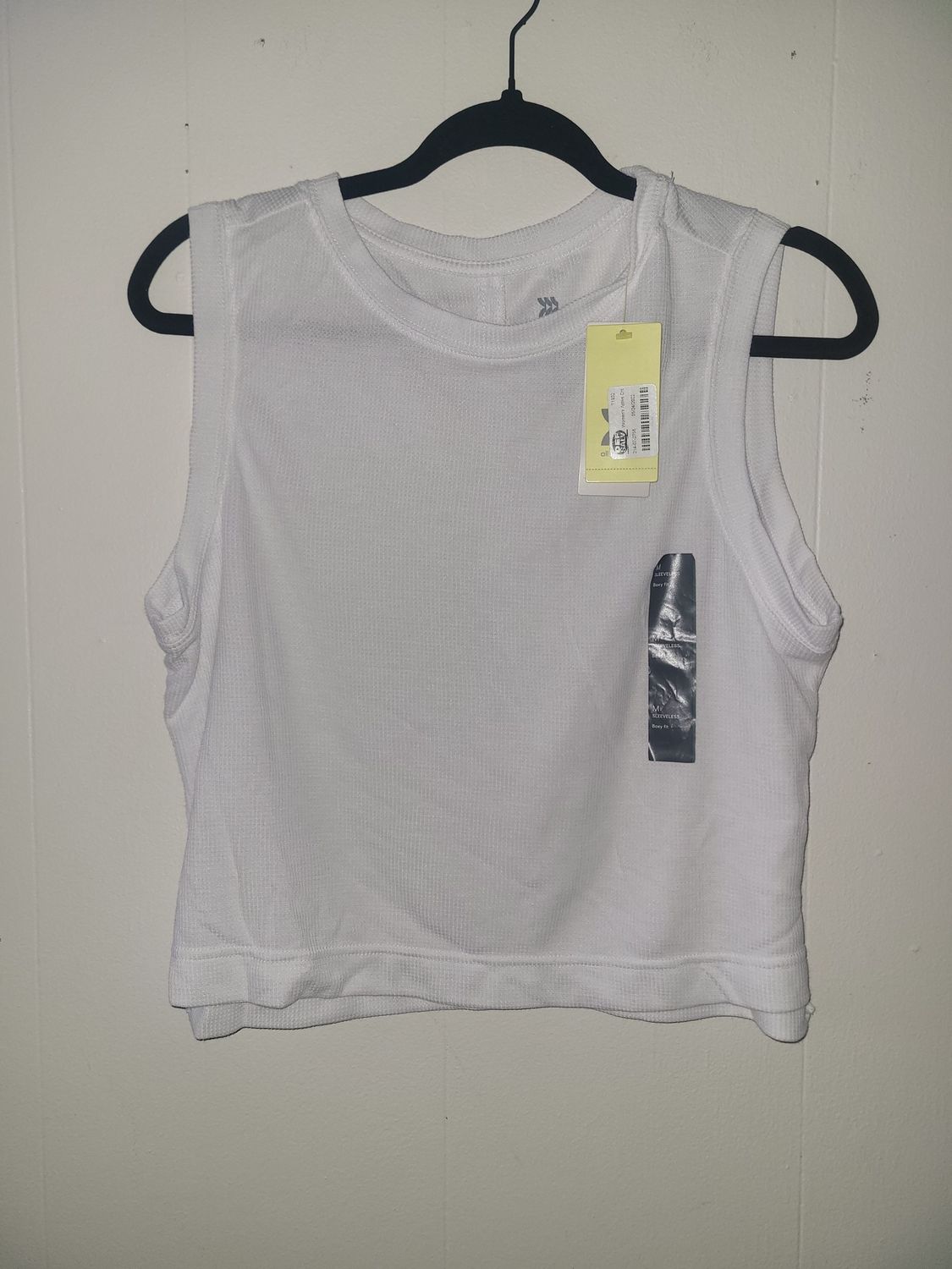 Cropped Muscle Shirt, Size: Medium
