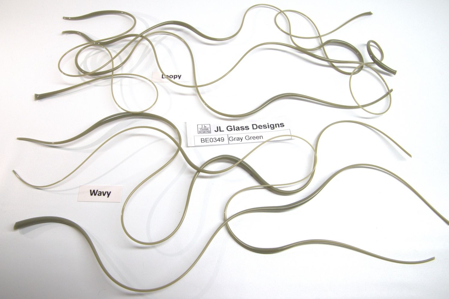 BE0349 Gray Green Vitrigraph Stringer