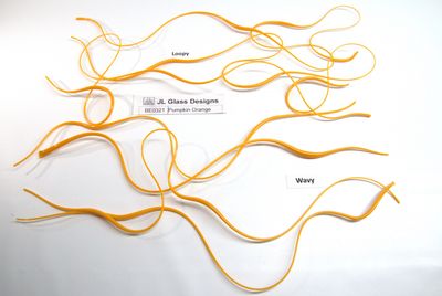 BE0321 Pumpkin Orange Vitrigraph Stringer