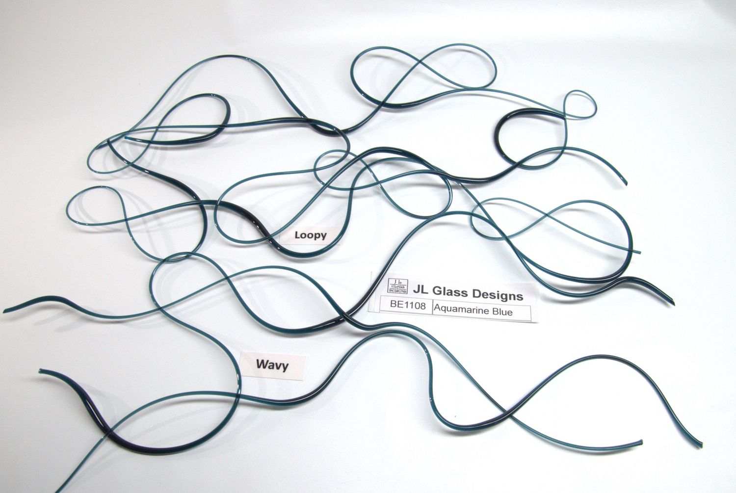 BE1108 Aquamarine Blue Vitrigraph Stringer