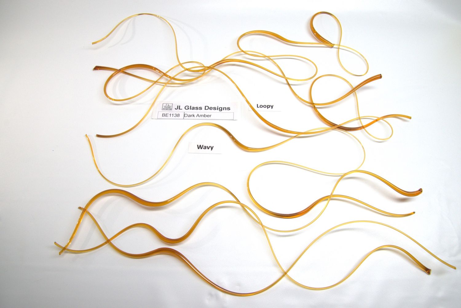 BE1138  Dark Amber Vitrigraph Stringer