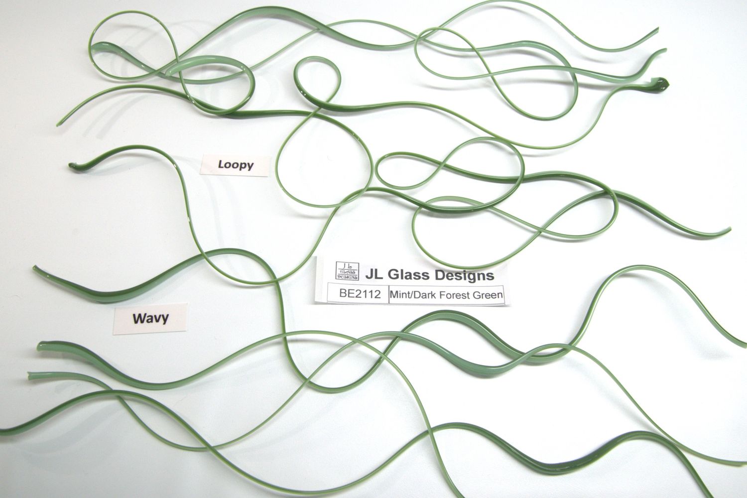 BE2112 Mint/Dark Forest Green Vitrigraph Stringer