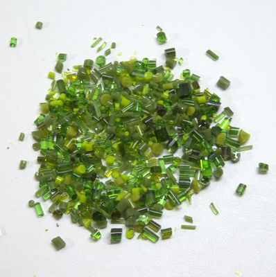 BE9029 Mixed Greens - Mixed Opal/Trans Bits&#39;n&#39;Pieces