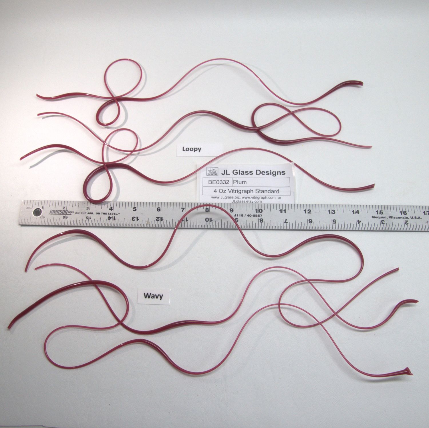 BE0332 Plum Vitrigraph Stringer, Style &amp; Type: 4 oz Standard