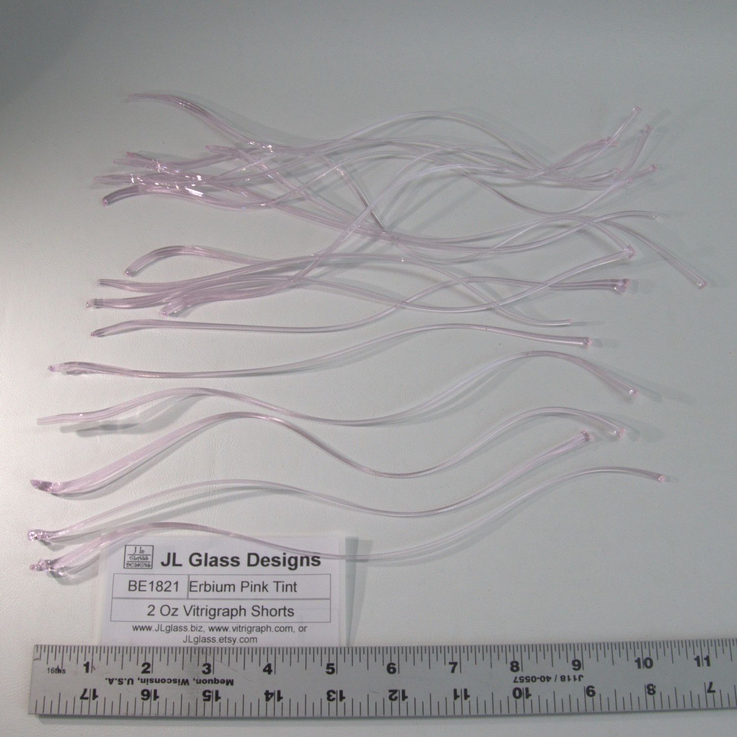 BE1821 Erbium Pink Tint Vitrigraph Shorts