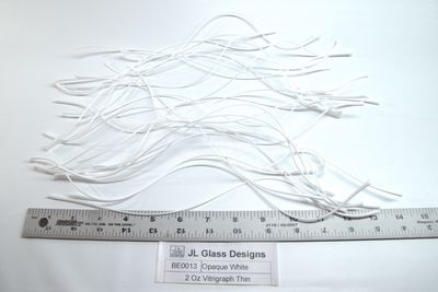 BE0013 Opaque White Thin Vitrigraph Stringer