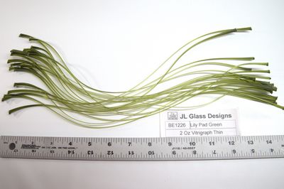 BE1226   Lily Pad Green Thin Vitrigraph Stringer