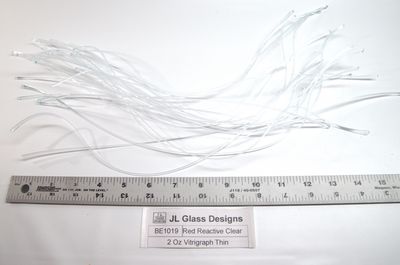 BE1019 Red Reactive Clear Thin Vitrigraph Stringer