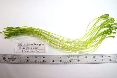 BE1426 Spring Green Thin Vitrigraph Stringer