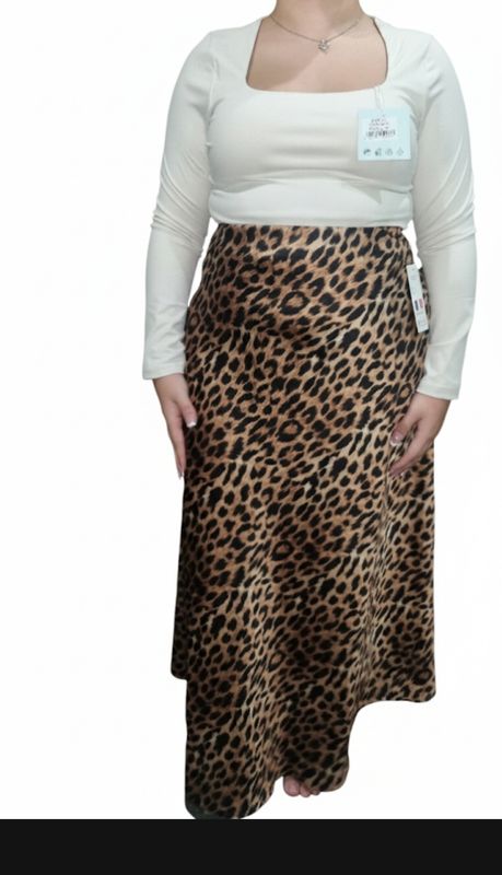 Falda leopardo
